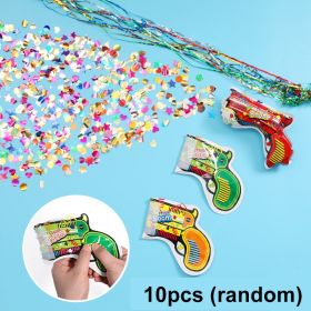 Wedding Confetti Fireworks Toy Handheld Gun Foil Balloons Confetti Firework Cannon Birthday Graduation Party Supplies Kid's Toys (Color: 10pcs, Ships From: CN)
