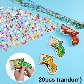 Wedding Confetti Fireworks Toy Handheld Gun Foil Balloons Confetti Firework Cannon Birthday Graduation Party Supplies Kid's Toys (Color: 20pcs, Ships From: CN)